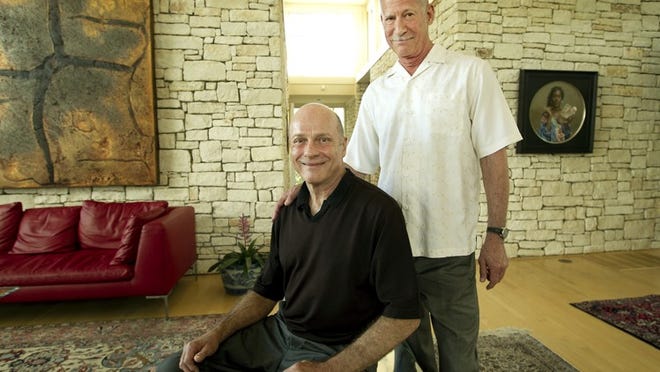 Gary Cooper, left, and Richard Hartgrove share a home in Westlake.