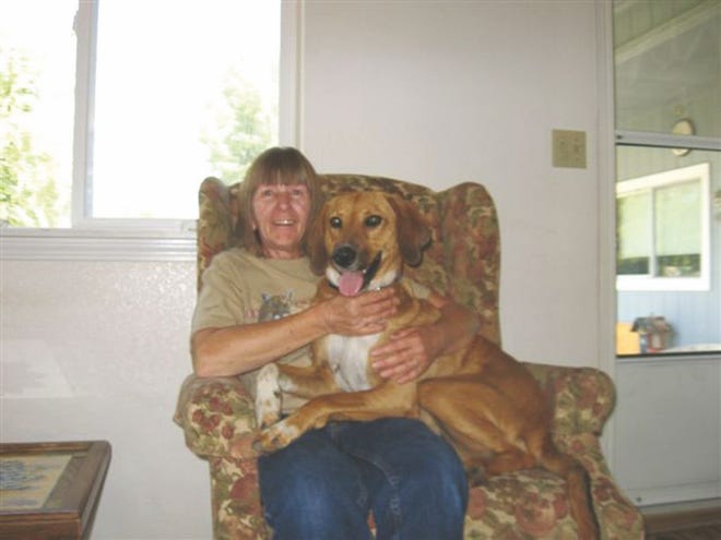 Long-time Rescue Ranch volunteer Delores Schott recently passed away, and Rescue Ranch staff members said her dedication to the no-kill dog shelter will always be remembered. She is pictured with her dog Penny, who she adopted from Rescue Ranch and described as her “pride and joy.”