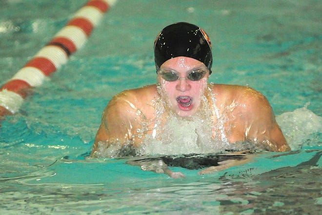 Lexie Joy of Freeport High School will be one of the top swimmers at the NIC-10 meet Saturday, Nov. 3, 2012.