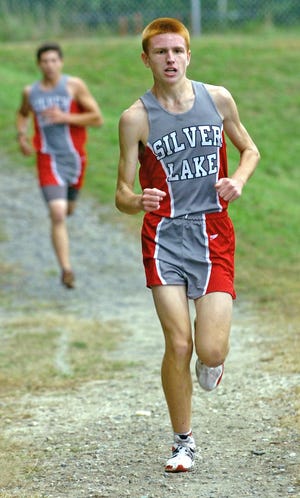 Derik Noland finished fourth overall and first for Silver Lake, at the boys cross country race between Whitman-Hanson, Hanover and Silver Lake in Whitman, on Tuesday, Sept. 20, 2011.