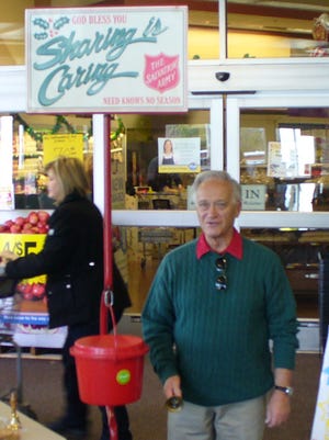 Dick Lingenfelter rings the bell last year during the celebrity bell ringing