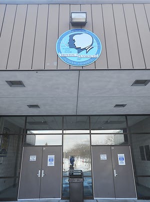 The entrance to Bristol-Plymouth Regional Technical High School