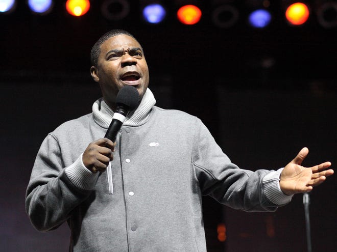 Comedian and "30 Rock" star Tracy Morgan during Gator Growl at the Ben Hill Griffin Stadium at the University of Florida on Friday in Gainesville.