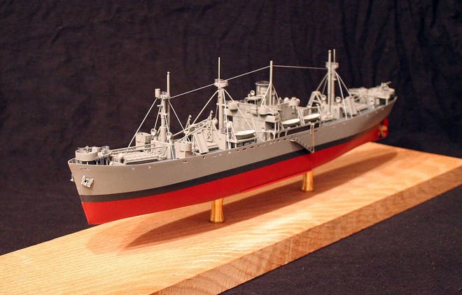 Special Photo A model of the SS James Oglethorpe in the scale of 1::350.