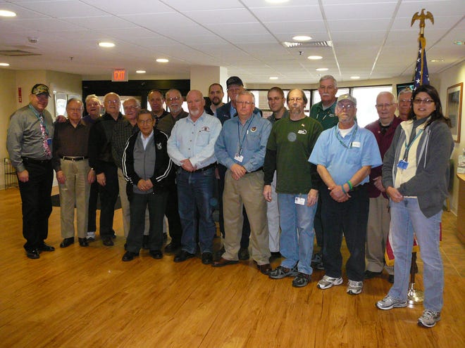 Volunteers and staff members who are veterans were honored Friday morning at Milford Regional Medical Center.