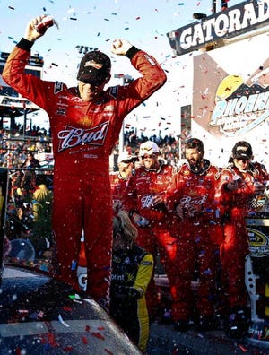 Kevin Harvick celebrates his first win of 2012 on Sunday at Phoenix.