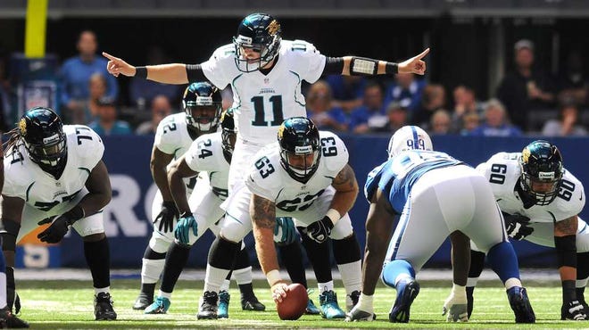 Bruce.Lipsky@jacksonville.com Quarterback Blaine Gabbert (11) and the Jacksonville Jaguars appear to be gaining confidence in running a no-huddle offense.