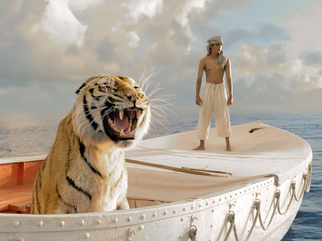 This film image released by 20th Century Fox shows Suraj Sharma as Pi Patel in a scene from "Life of Pi." (AP Photo/20th Century Fox)