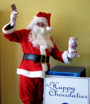 David Nicholson will portray Santa Claus at a Beacon Santa fundraiser at The Happy Chocolatier Saturday, Dec. 8, noon to 3 p.m.