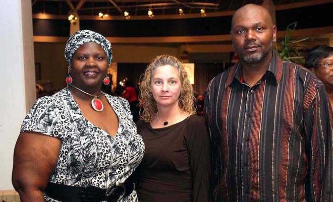 Martha Stotts, Cherlyn Wagner and Leonard Cantly at the Dr. R.W. Jones Fredom Fund Banquet hosted by the Amarillo Branch of the NAACP November 3, 2012 at the Civic Center.