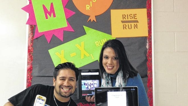 Teachers Daniel Gutierrez and Sabrina Cordova have tapped into students’ love of music and video to help them learn algebraic formulas.