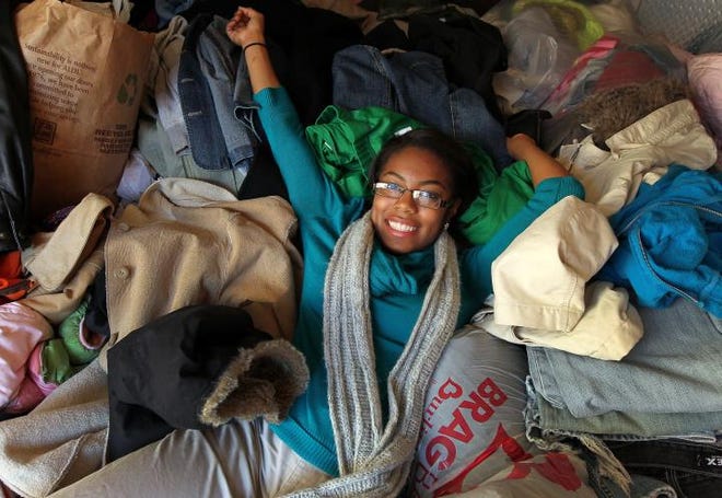 Ashbrook High School senior Keiona Mason is seeking coat donations for Coats for Queens, a project Bethlehem Church is sponsoring to take coats to a church in Queens, N.Y.