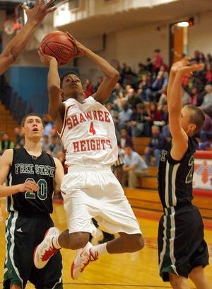 Junior Tevin Downing was a top threat for Shawnee Heights in 2011-12.