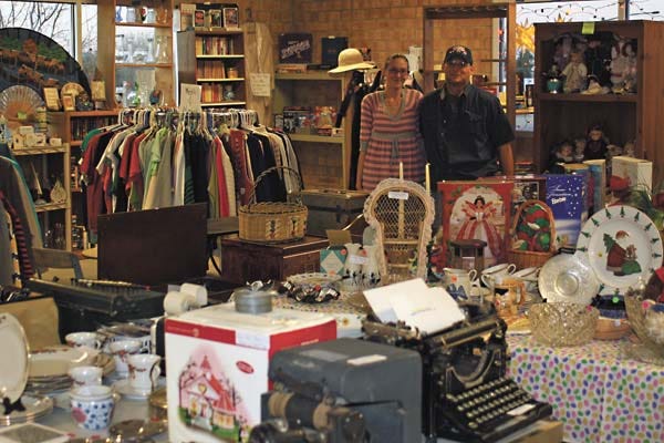 Kasandra LaPointe and Patrick Phiell have a large assortment of vintage, antique and thrift items at their store, A New Beginning, which recently opened in Pueblo West.