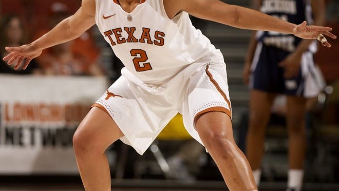 Texas’ new point guard Celina Rodrigo is getting a lot of attention from first-year coach Karen Aston. University of Texas Athletics.