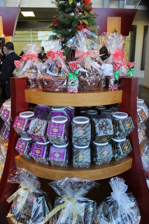 Bedre chocolate products are shown at the new Chiskasaw Welcome Center in Murray County.
