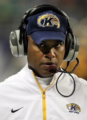 Darrell Hazell, who led Kent State to an 11-2 season, was hired as Purdue's head coach on Wednesday.