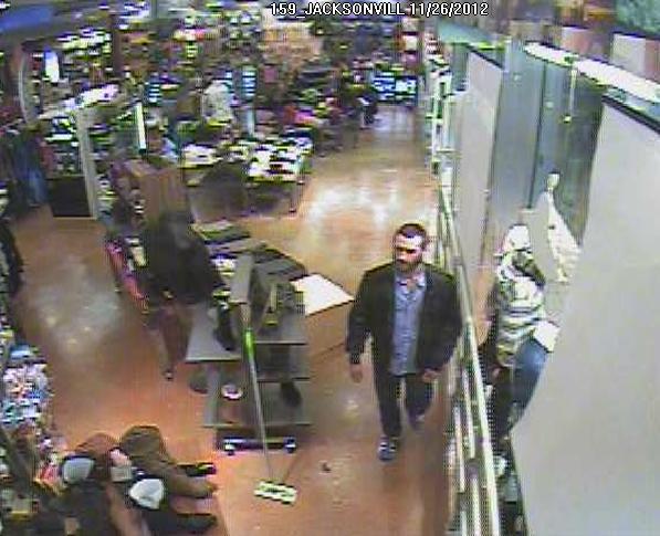 The subject sought by police in relation to credit card fraud activity is a white male in his 20s or 30s with a thin build. He has short, dark hair and a beard, according to a press release from the JPD. He’s also been seen wearing dark-framed eyeglasses. He is known to drive a dark green or similar color Honda CRV.