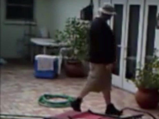 The Sarasota County Sheriff's Office seeks the public's help in identifying the man seen on video at a Venice home that has been burglarized three times since September. (Provided by Sarasota County Sheriff's Office)