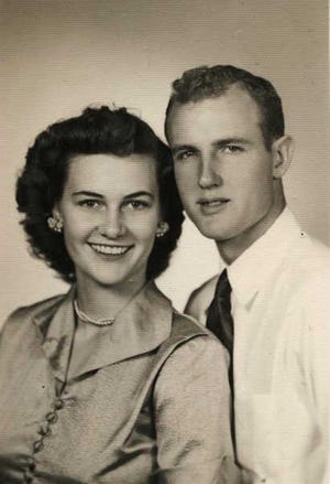 Mr. and Mrs. Johnsonin 1952