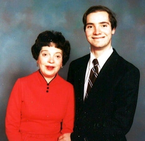 Mary Harris of Milton and her son Richard. Mary was struck by a car and killed in Milton on Friday, Dec. 7, 2012.
