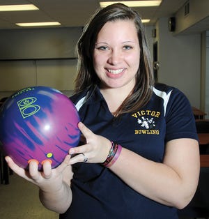 Brianna Newton of Victor is the Daily Messenger's Girls Bowler of the Year.