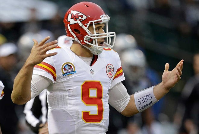 Kansas City quarterback Brady Quinn and the Chiefs (2-12) had little go right on Sunday in a 15-0 loss to Oakland. "If there's a bright spot in the game," coach Romeo Crennel said, "it's the punter. He did a nice job."