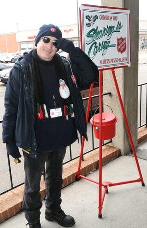 Patrick Maloney is a Salvation Army bellringer at the JC Penney store at Canton Center.
