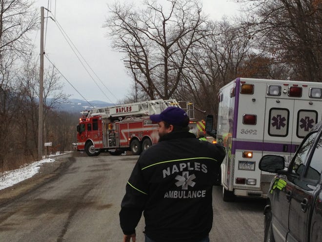 Naples emergency crews were called in for several hours at Sunnyside Road on Canandaigua Lake for a surprise package found on the road.