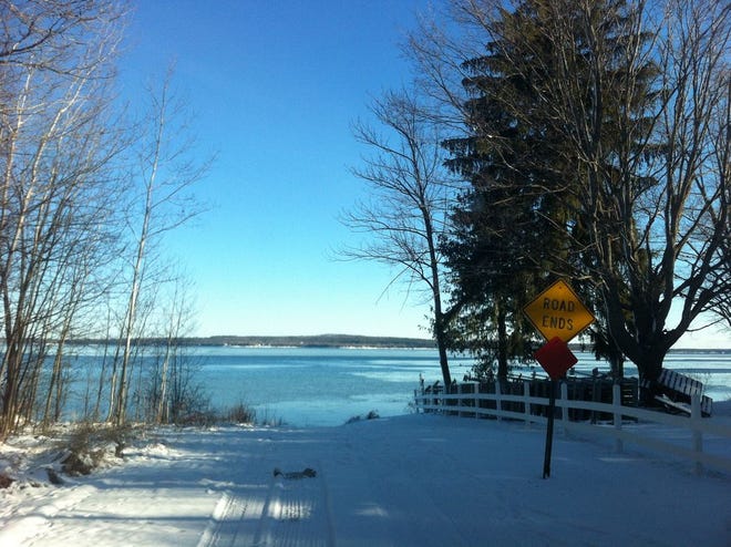 Ice fishing is just around the corner. This popular Burt Lake public access off Resort Road is clearly not ready for ice fishing traffic, but it will be in the coming weeks. This is the perfect time to start getting things ready.