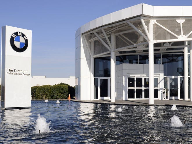 The BMW Zentrum at the production facility near Greer. The Spartanburg County plant helped drive BMW's U.S. sales to their highest mark ever.
