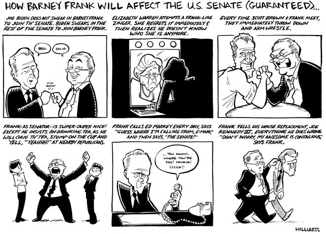 Brookline TAB cartoon: Barney Frank's comeback role