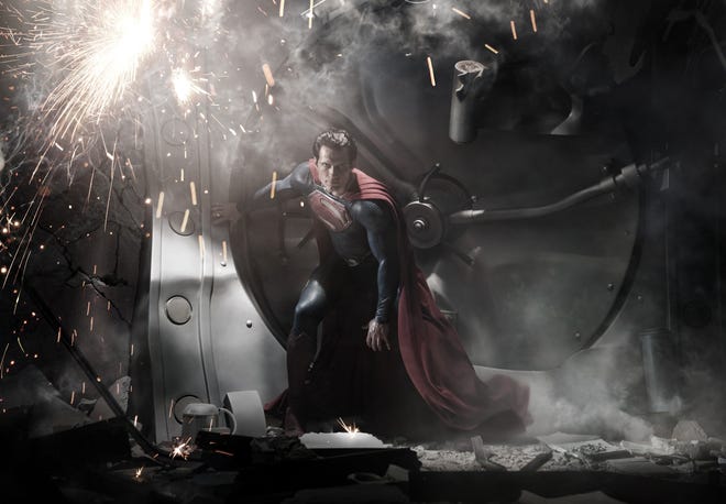 In this image released by Warner Bros. Pictures, Henry Cavill is shown as Superman in a scene from the film, "Man of Steel." The film also stars Amy Adams, Russell Crowe, Diane Lane, Kevin Costner, Michael Shannon, Laurence Fishburne, Julia Ormond, Christopher Meloni and Antje Traue. (AP Photo/Warner Bros. Pictures/Legendary Pictures, Clay Enos, File)