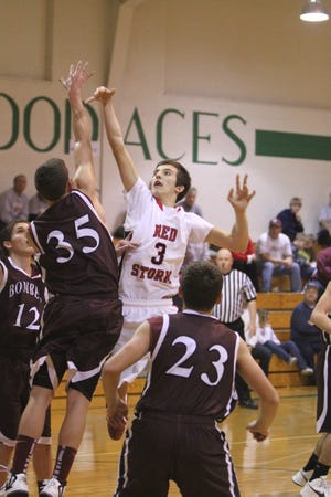 United’s Isaac Taber goes up for 2 points in a recent Red Storm basketball game.