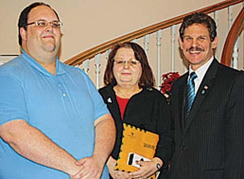 Photo courtesy Lakeland Bank - Lakeland Bank Chief Operating Officer Robert Vandenbergh, right, stands with colleagues Joseph Kapraszewski, of Oak Ridge, and Janice Hicks, of Riverdale, who were recently presented Employee of the Quarter Awards.