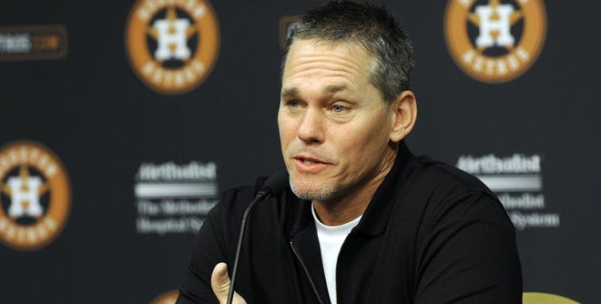 Former Houston Astros player Craig Biggio received the highest vote total in the Baseball Hall of Fame balloting, which ended with no one being elected for the first time since 1996 and only the second time since 1971.