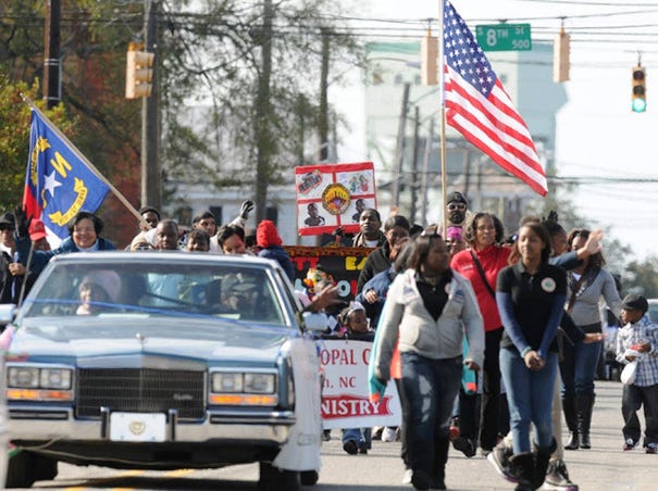 Castle Street hosted the Martin Luther King Jr. parade in 2012.