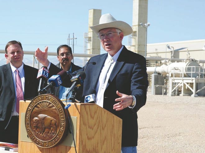 Secretary Salazar 
announces his approval of a major natural gas project for Utah's Uinta Basin.