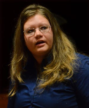 Jacqueline Lockard of Delran in court in January.