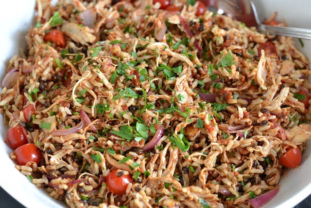 Chicken and Wild Rice Salad with Sun-dried Tomato Tapenade