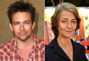 Sean Patrick Flanery, Charlotte Rampling | Photo Credits: Victor Decolongon/Getty Images; Tullio M. Puglia/Getty Images