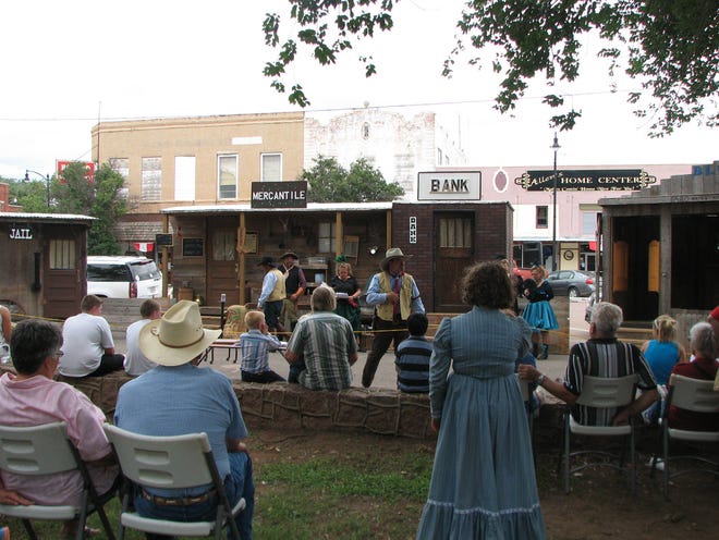 Old West re-enactors perform at the Wild West Days in Mangum. The annual event is one of 500 across the state supported by grant funding from Oklahoma Arts Council. Photo Provided