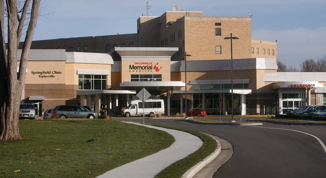 This view shows the front entrance to Taylorville Memorial Hospital on Wednesday, January 4, 2012. The hospital recently underwent a $40 million renovation including a new outpatient center that opened in 2011.