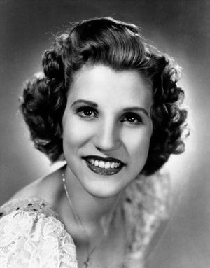 This 1942 file photo shows singer Patty Andrews, the last survivor of the three singing Andrews sisters, who has died in Los Angeles at age 94. Andrews died Wednesday, Jan. 30, 2013, at her home in suburban Northridge of natural causes, said family spokesman Alan Eichler. (AP Photo, File)
