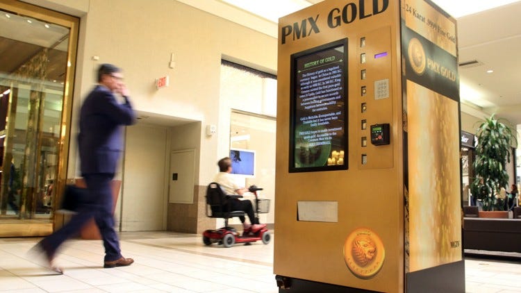 Gold vending machine in Boca Raton may be first of many