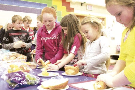 Cooking club, held at Central Elementary in White Pigeon, is an after-school program in which students can learn how to make simple foods they can try at home.