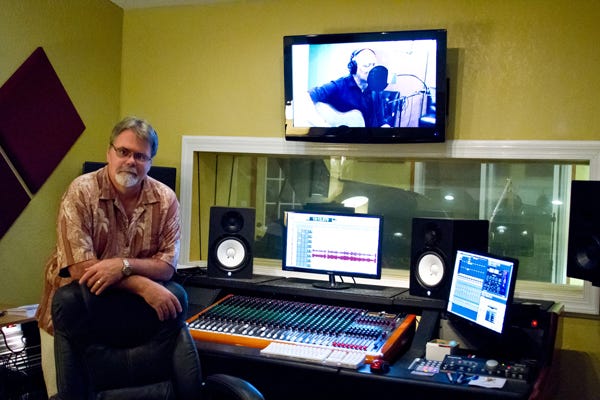 Jim Stafford stands in the control room of the new Eclipse Recording Studio, 4425 U.S. 1 South.