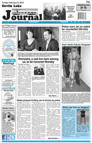 On Friday, Feb. 8 front page of the Devils Lake Journal you will find what's "Coming in print," what's only found on our website today and a whole lot more.