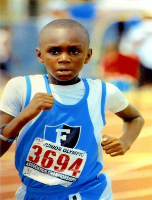 Achilles Johnson of Prairieville Middle School competed in the 2012 Junior Olympic Regionals in the 400 and 800-meter competitions.