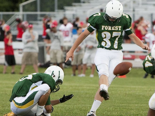 Danny Krysalka earned Class 7A second-team all-state honors, as well as all-county and all-district selections as a kicker and punter this past season for Forest High School.
